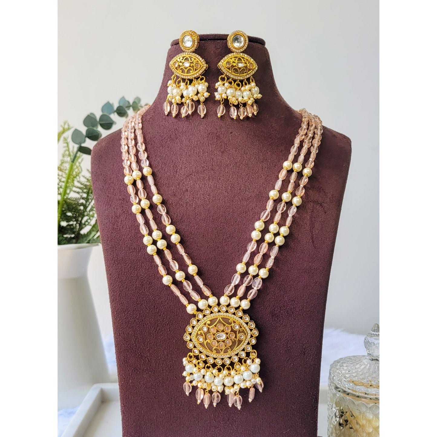 PEACH KAMIYA NECKLACE SET