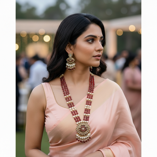 RED RANJITA NECKLACE SET