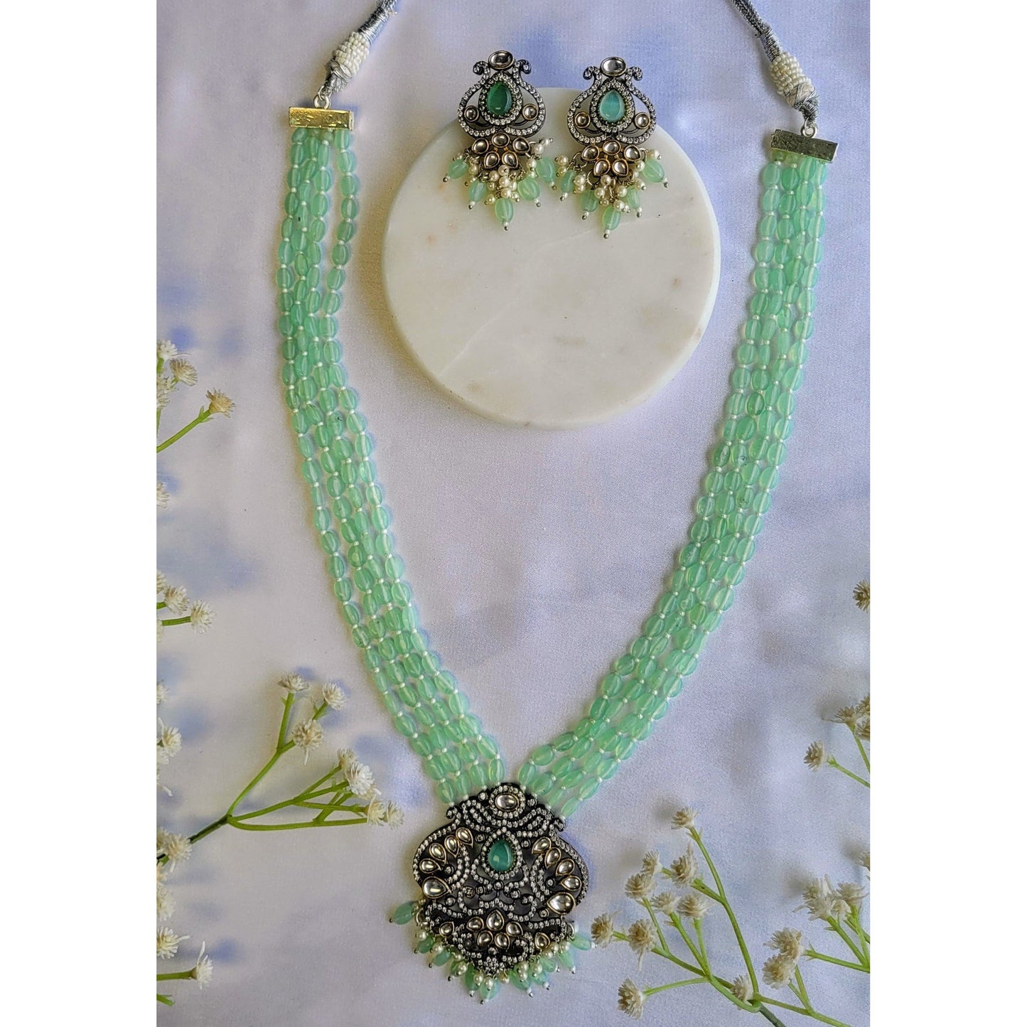 MINT MALINI VICTORIAN  NECKLACE SET